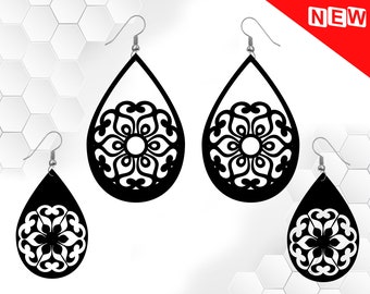 Mandala Earrings Svg Flower Earrings Svg Geometric Earring Svg Cricut File Cut Clipart File Digital Silhouette Cameo Ai Svg Eps Png Dxf Pdf Art Collectibles Digital Delage Com Br