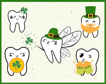 Tooth Fairy Svg St. Patrick's Day svg Clover leaf svg leprechaun svg leprechaun coin svg shamrock svg Cricut cameo Digital Cut File