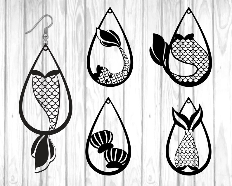 Download Mermaid Earring Svg Mermaid Tail Svg Mermaid Earrings Mermaid Scales Tails Fish Tail Cricut Silhouette Cameo Ai Svg Eps Png Dxf Pdf Art Collectibles Digital Hedoarchitects Pl