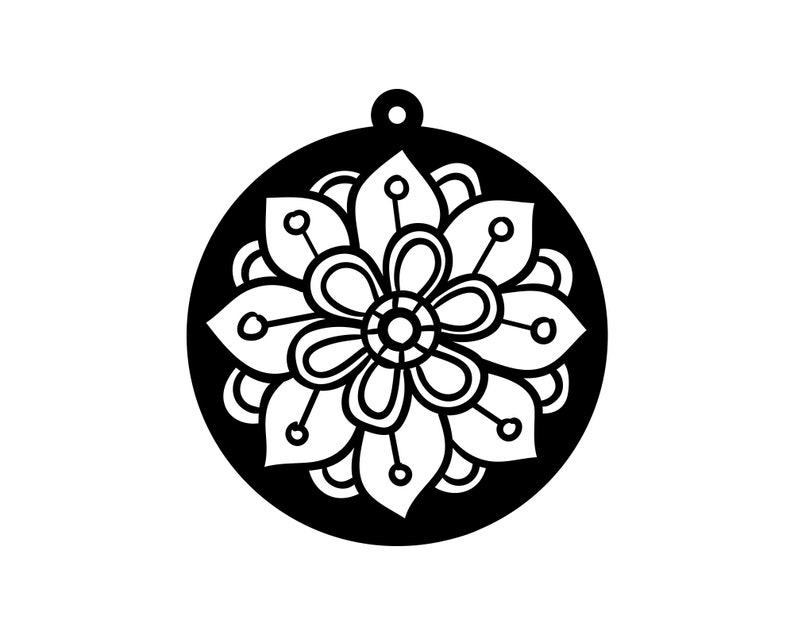 Mandala Earrings svg Flower Earrings svg geometric earring svg | Etsy