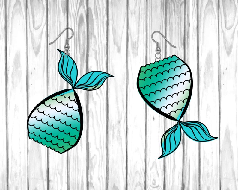 Free Free Mermaid Earring Svg 949 SVG PNG EPS DXF File