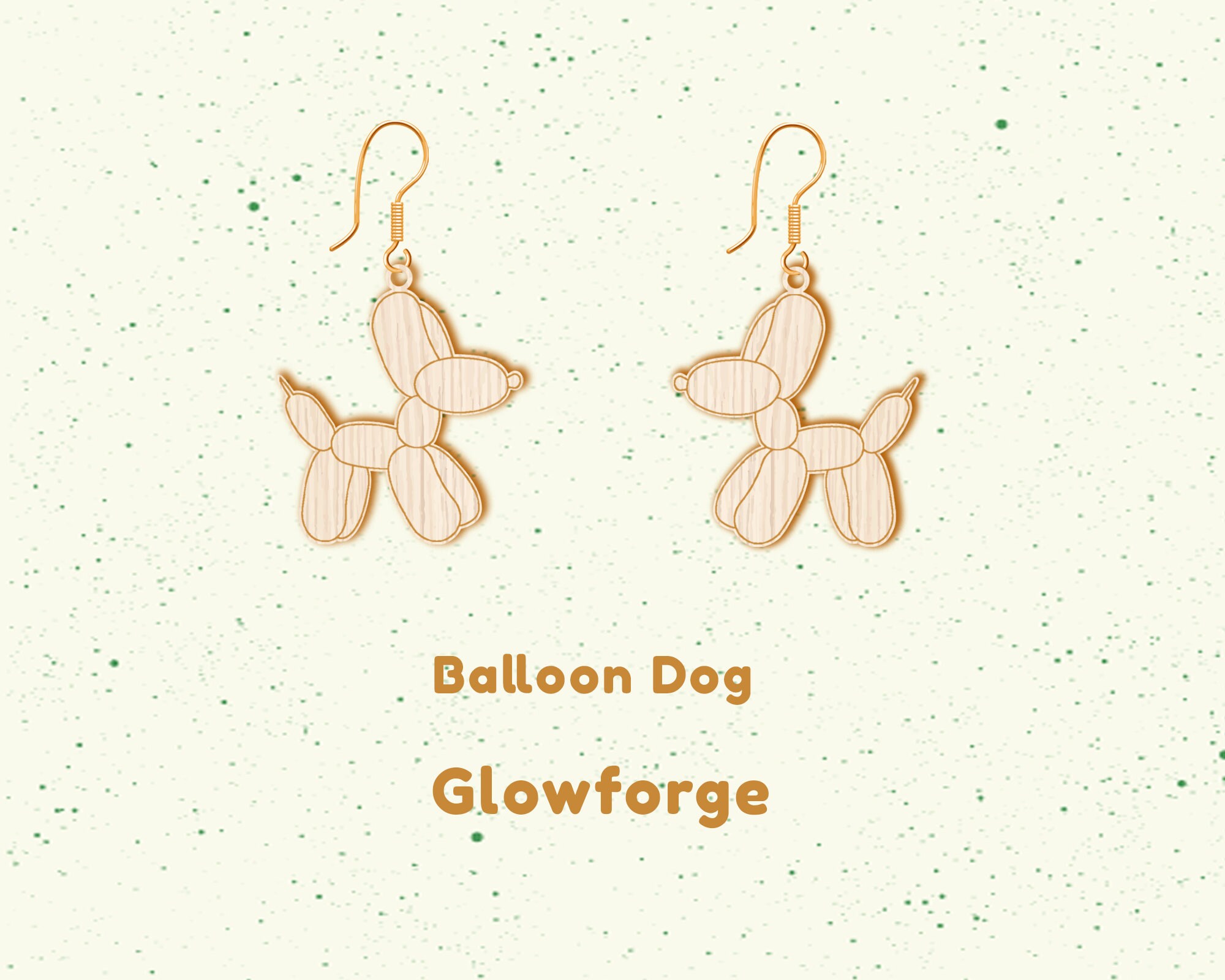 Balloon Dog Dangle Earrings Svg Balloon Dog Svg Dog Dangle Earrings Dog ...