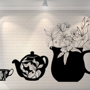 Coffee Tea Svg, Cup Svg Bundle! Tea Pot Clipart Cut Files, England Svg, Alice in Wonderland Svg, Cutting files for Cricut and Silhouette