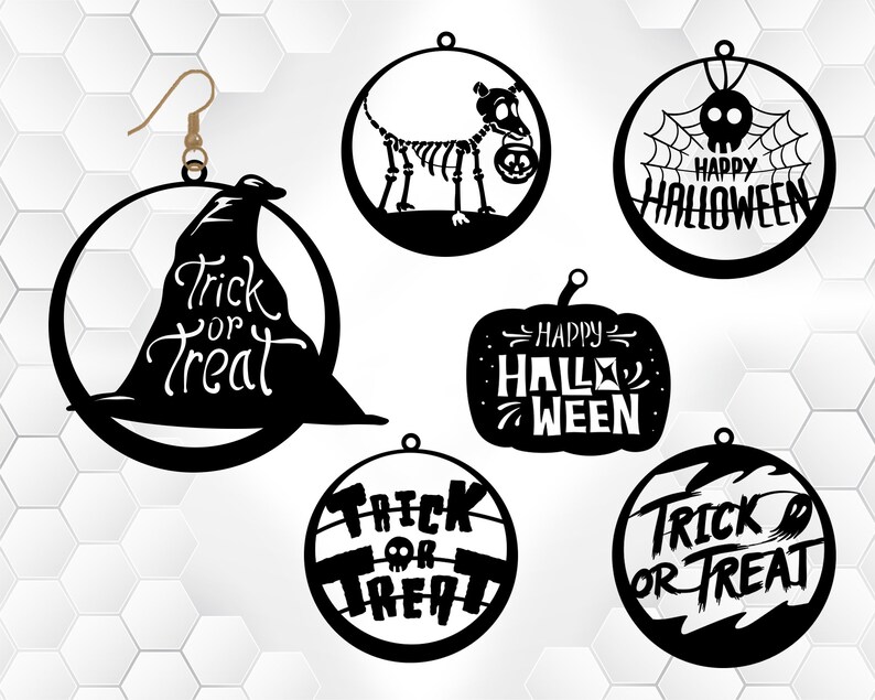 Download Halloween earring svg Halloween Ghost svg witch pumpkin ...