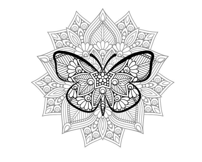 Download Butterfly Mandala svg insect svg wall art moth svg moth ...