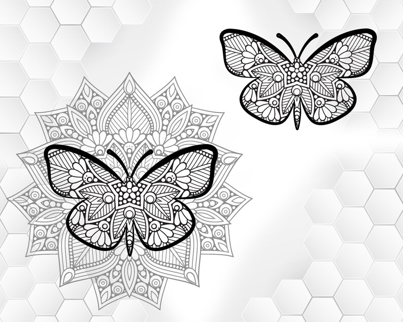 Download Butterfly Mandala svg insect svg wall art moth svg moth ...