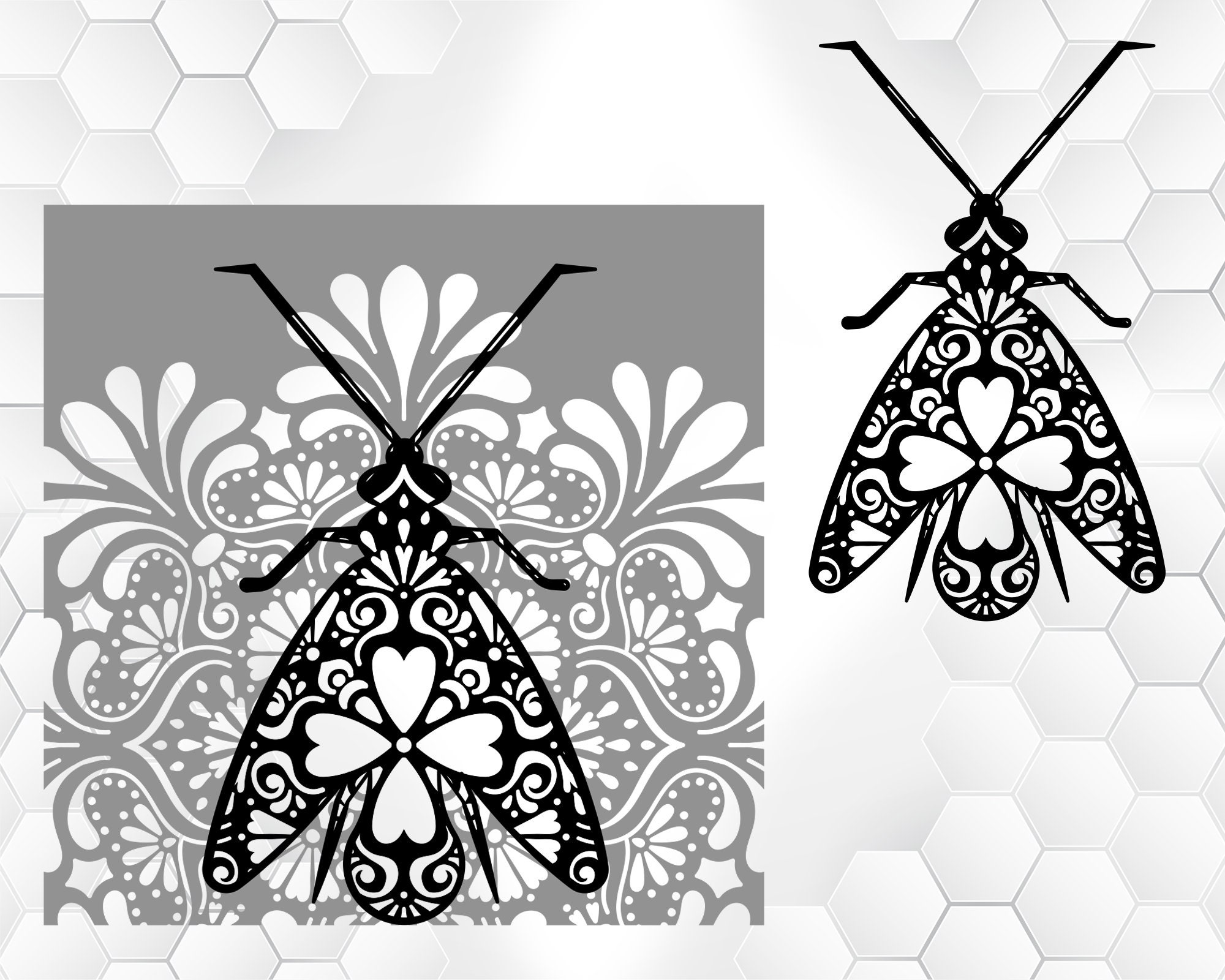 Download Moth Mandala Svg Insect Svg Wall Art Moth Svg Moth Bundle Svg Cut Files For Silhouette