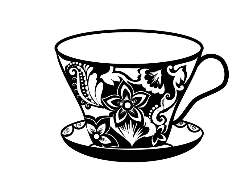 Coffee Tea Svg Cup Svg Bundle Tea Pot Clipart Cut Files | Etsy