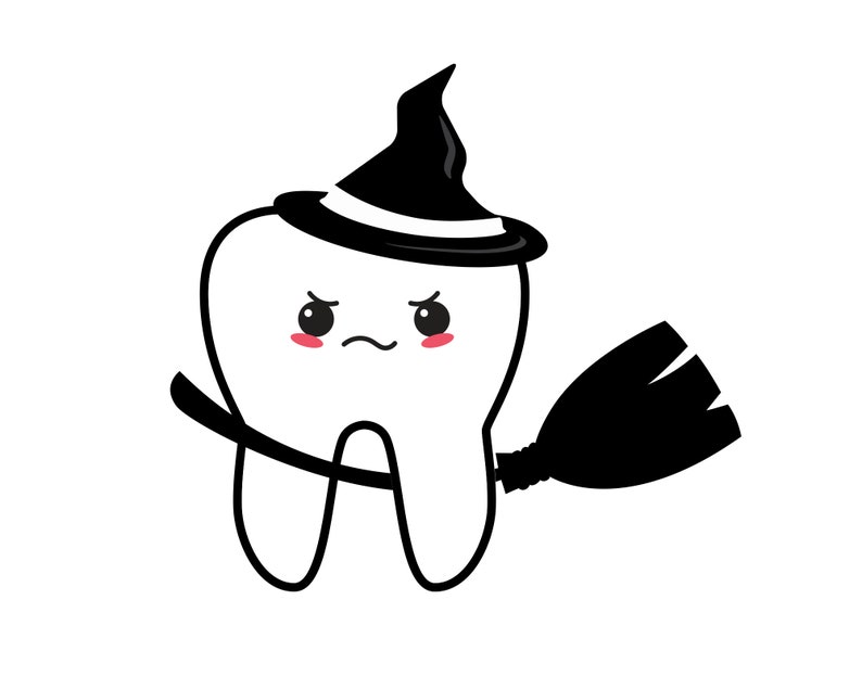 Download Tooth halloween svg Tooth Fairy Svg Halloween Silhouette ...