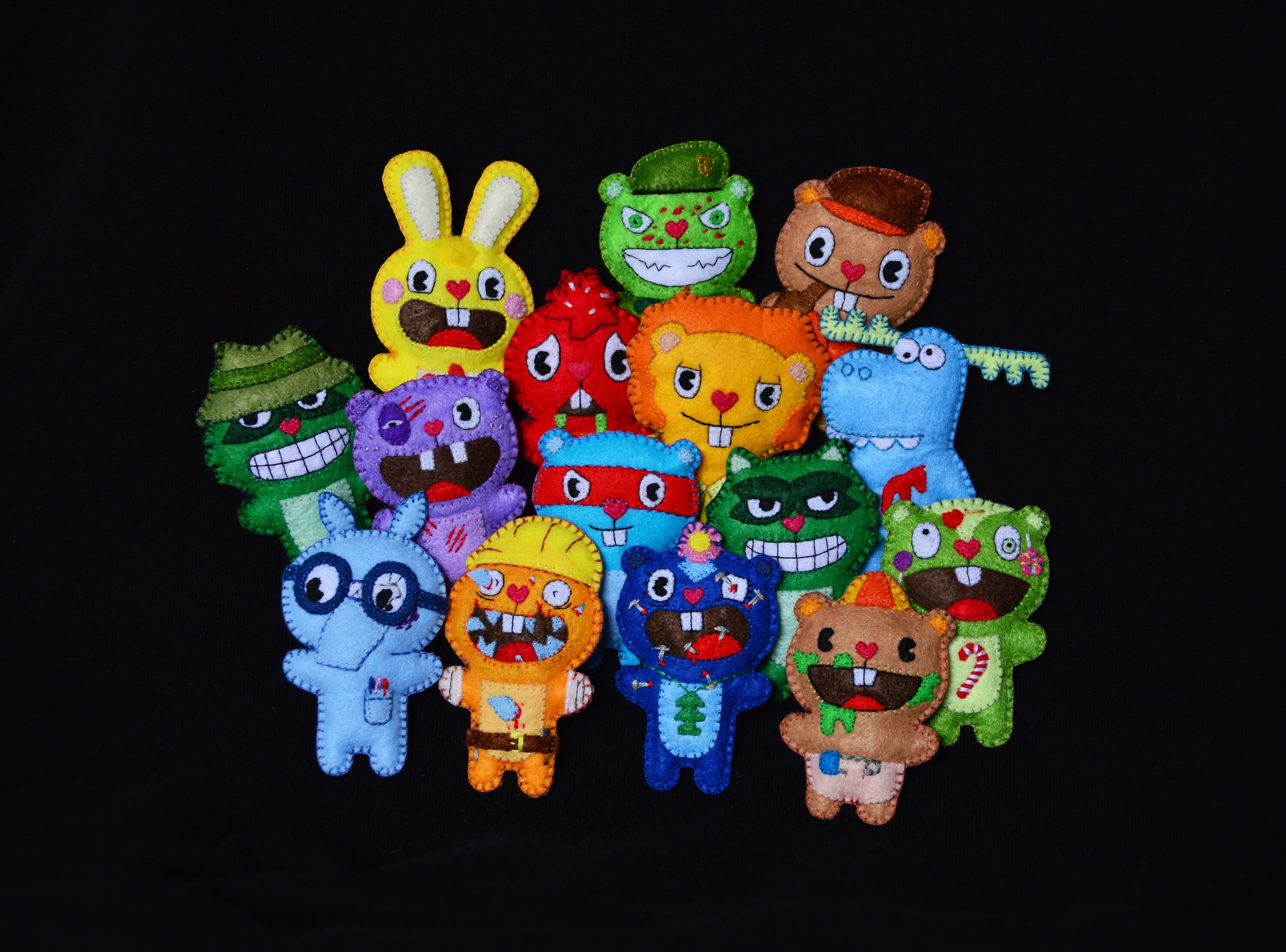 Happy Tree Friends Horror Cartoon Keychain Set Creepy Cute - Etsy Australia