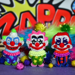 Killer Klowns from Outer Space Clown Keychain Doll Creepy Cute Horror Movie Alien Gift