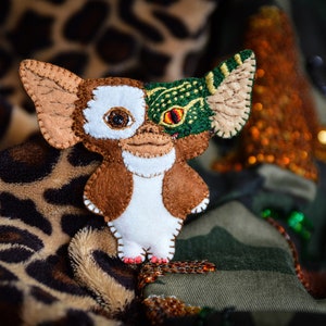 Gremlins Gizmo Horror Movie Keychain doll Handmade Creepy Cute Art Halloween Monster Christmas Gift