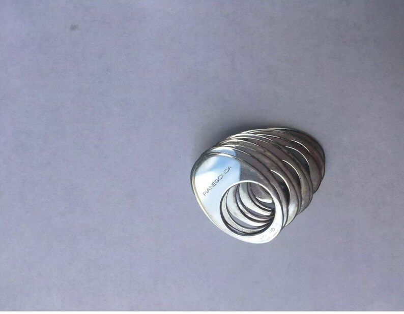 Size 7 10 Pianegonda Stackable Rings All fully Hallmarked Size N Made in Italy U.S Sterling Silver