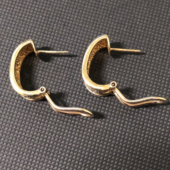 9ct Yellow Gold. Elegant Diamond Earring Cuffs. F… - image 6