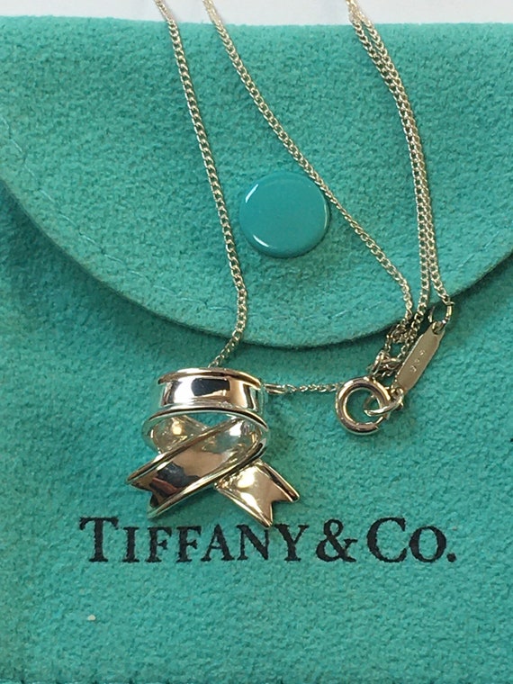 Co. Sterling Silver Ribbon Necklace 