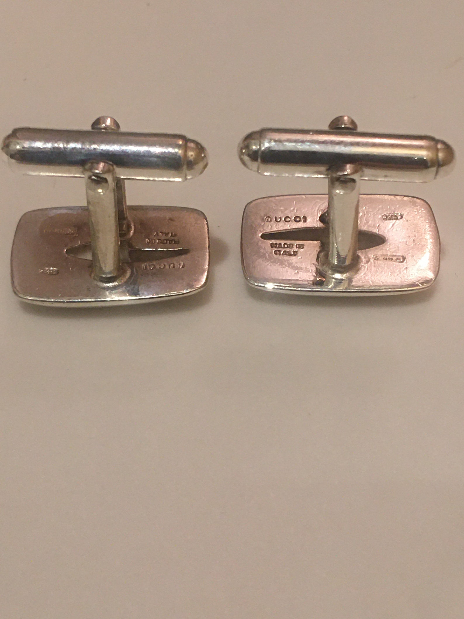 Vintage Gucci Sterling Silver Cufflinks with Pouch & Box. Etsy