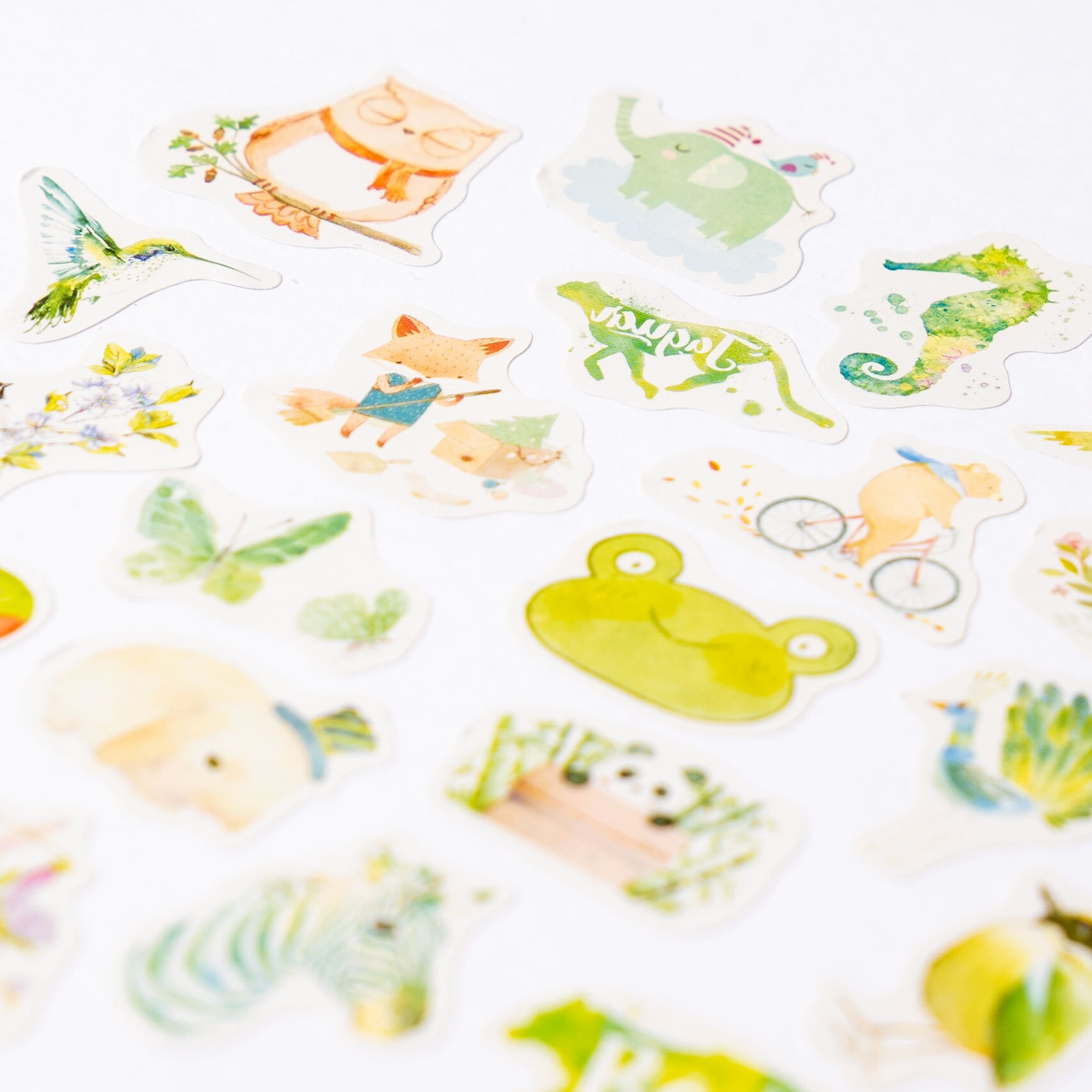 50 Cute Animal Sticker Set Diary Cool Sticker Set Deco Etsy