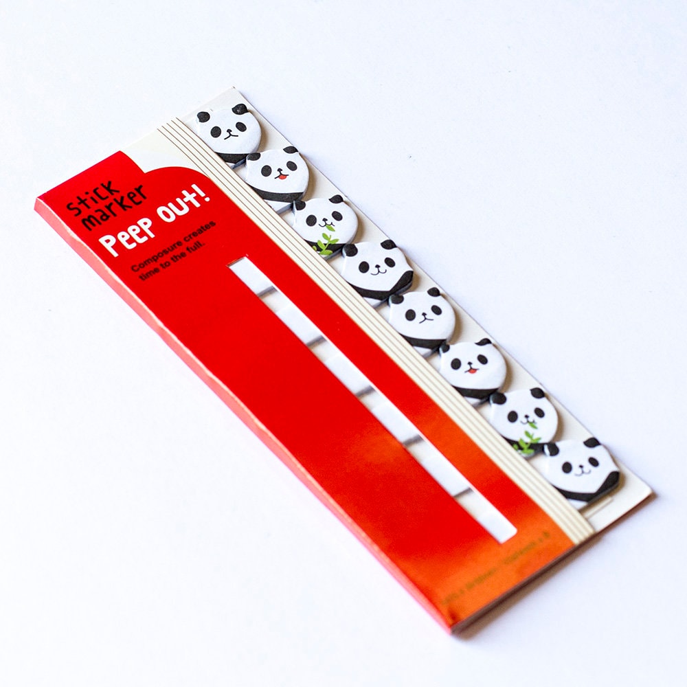 Panda Sticky Notes Panda Page Flags Diary Mark Notes - Etsy UK