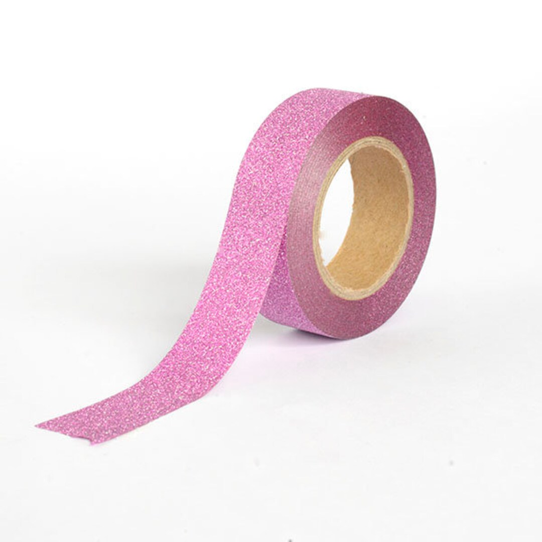 Dark Pink Glitter Washi Tape Glitter Craft Washi Tape Etsy