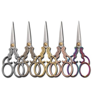 Beautiful Vintage Scissors | Sewing Supplies | Vintage scissor | Titanium Scissor Handicrafts