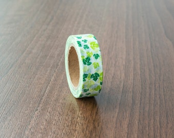 Washi tape - Maple Leafs | Planner washi Tape | Green Masking tape