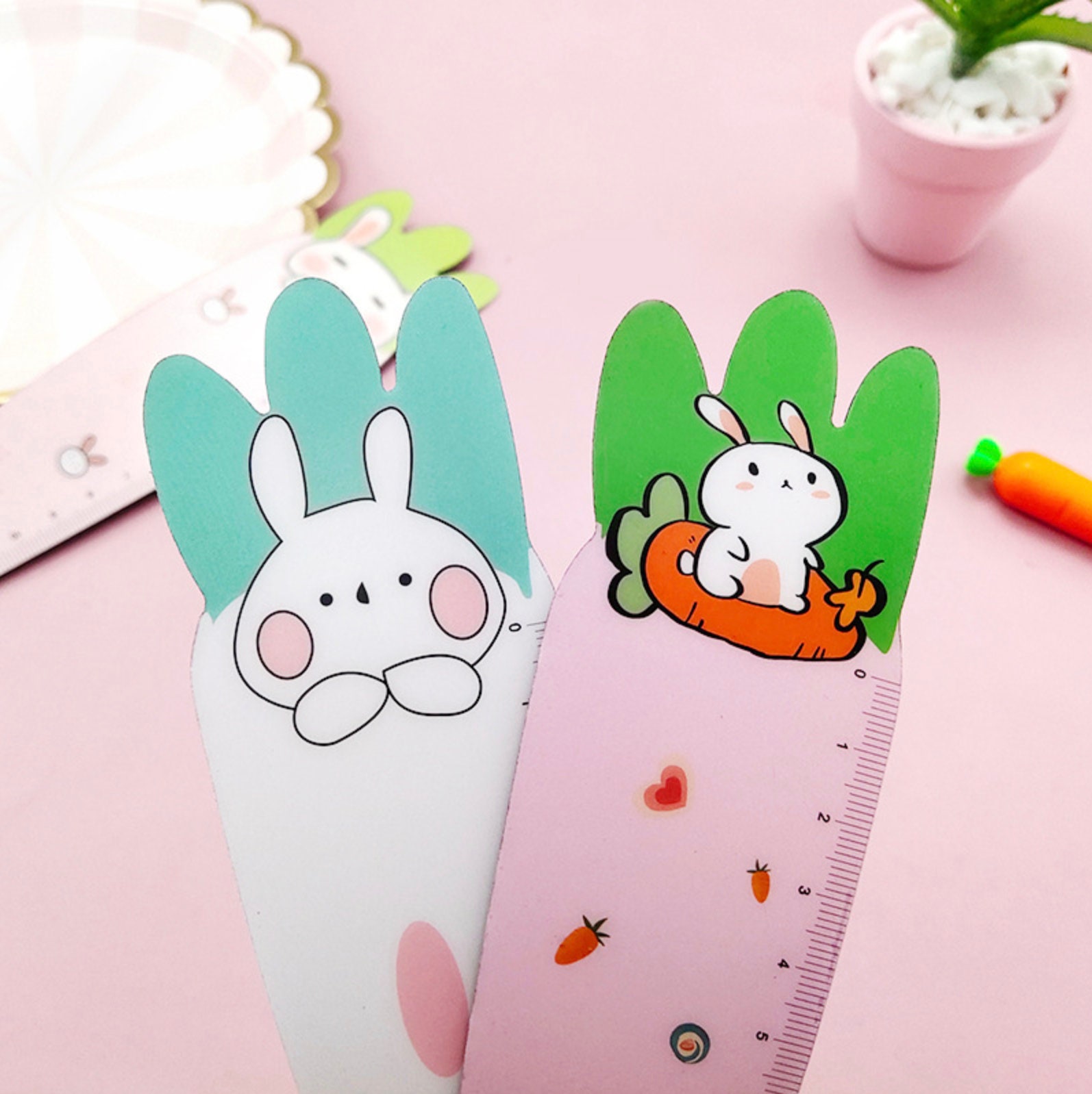 Magnetic Carrot and Bunny Rulers 15cm Bunny Ruler Soft - Etsy