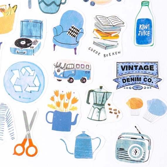 50 Cute and Funky Sticker Set Diary Cool Sticker Set Deco Sticker  Collection 