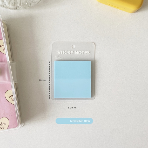 Transparent Sticky Notes in 6 Colours 50 Sheets Sticky Notes Sticky Note  Tabs Transparent Notes Sticky Note Pads 