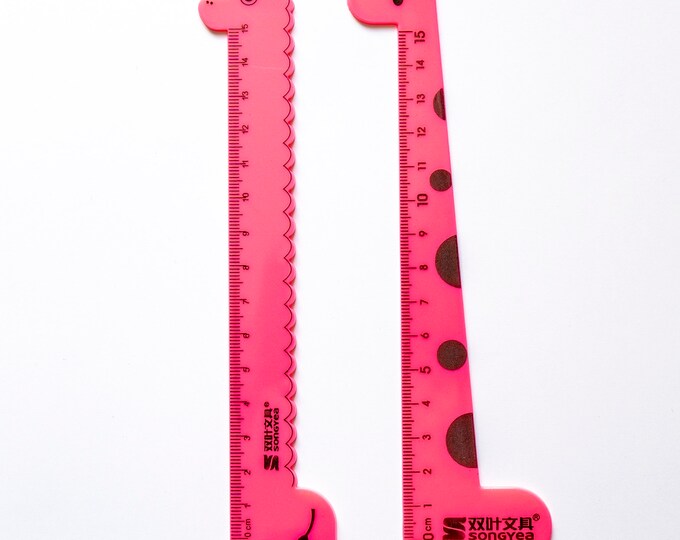Pink Animal Shaped Ruler Daily Ruler School Ruler Ruler for Kids - Etsy