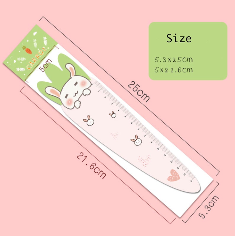 Magnetic Carrot and Bunny Rulers 15cm Bunny Ruler Soft - Etsy