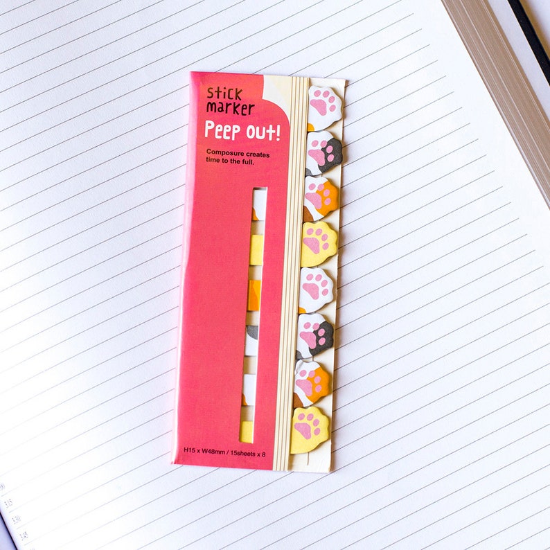 Cat Feet Sticky Notes Massage Notes Diary Mark Notes Cat Feet Page Flags Planner Mark Notes