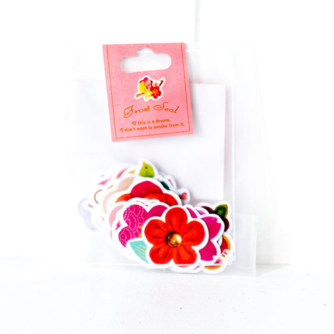 Floral Stickers Pack, Flowers Sticker Sack Series E, Planner