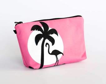 Flamingo Pencil case | Flamingo Make Up Bag | Zipped Pouch | Stationery Bag | Beautiful Bag