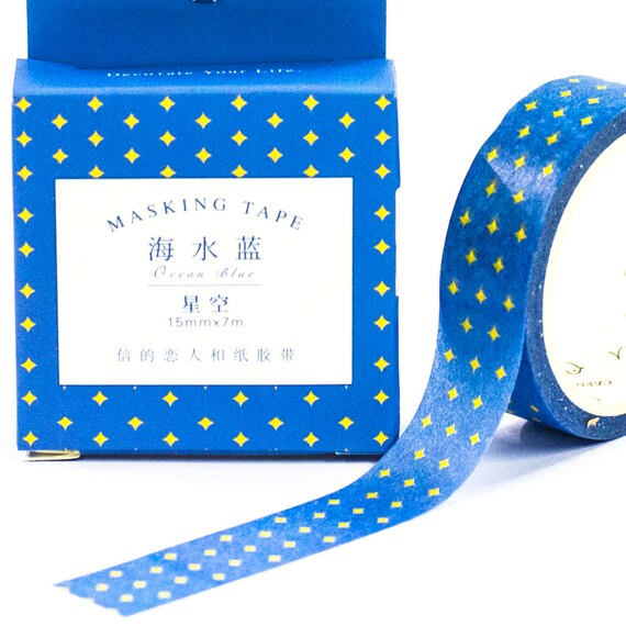 Blue Sky Pattern Washi Tape Planner Washi Tape Scrapbook Etsy