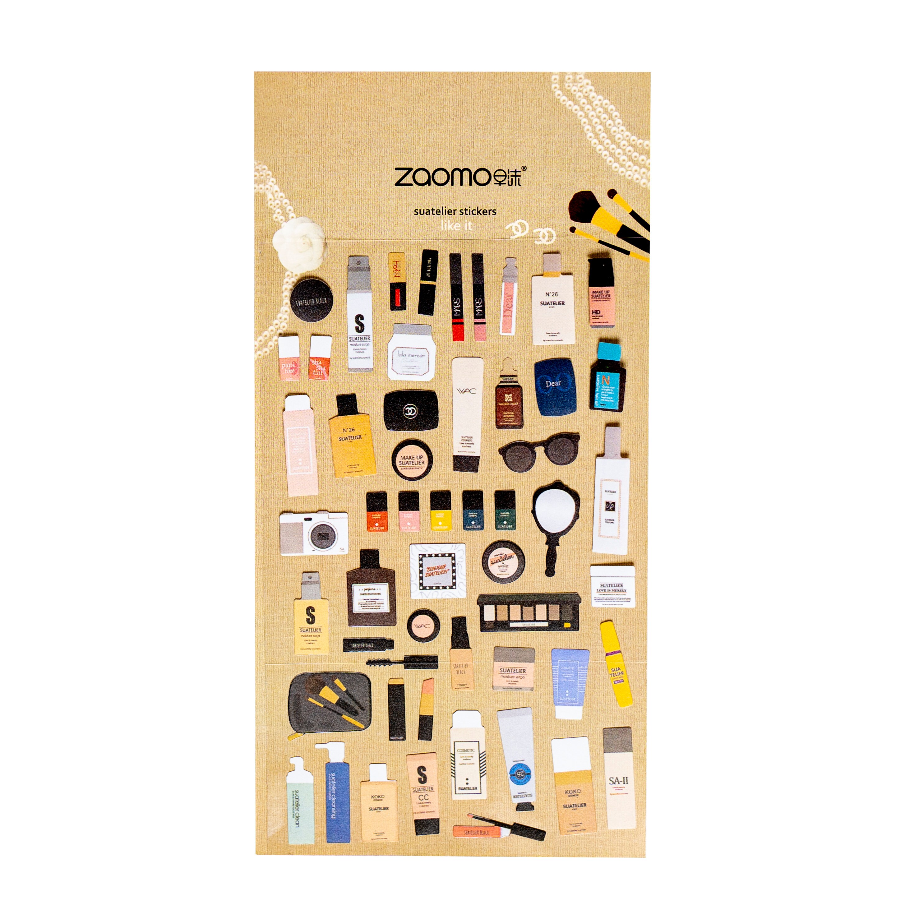 makeup sticker sheet fashion sticker set diary stickers etsy