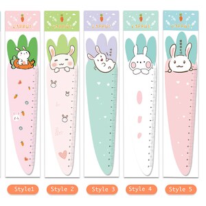 Magnetic Carrot and Bunny Rulers 15cm Bunny Ruler Soft Flexible ...