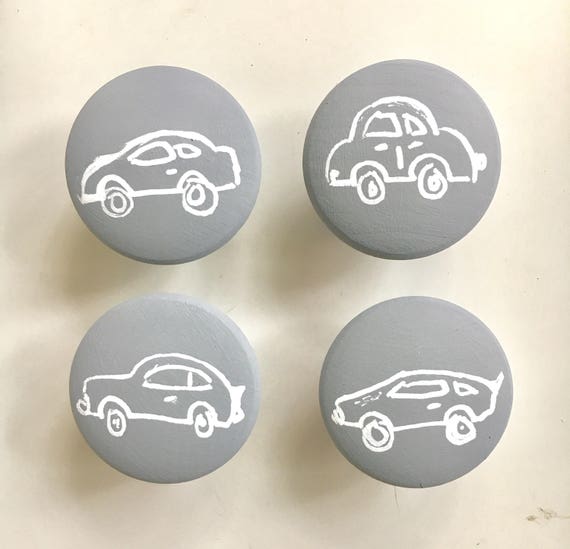 Cars Drawer Pulls Handles Custom Knobs Kids Room Hand Etsy