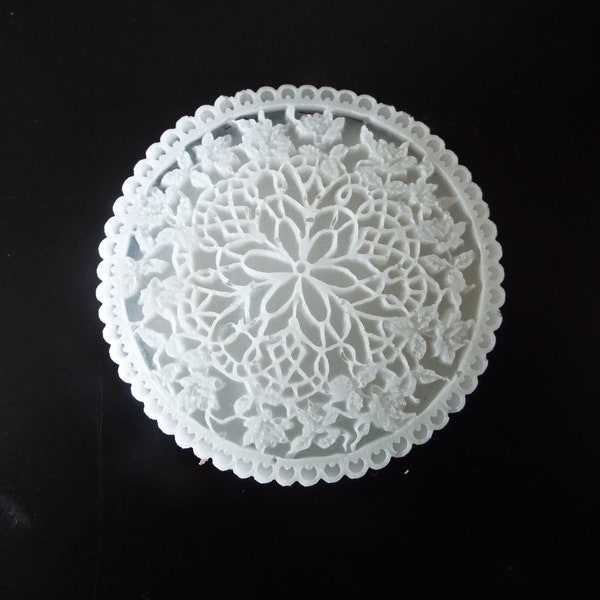 1/12 Scale Dollhouse  Large Domed Ceiling Rose Decoration