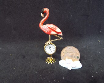1/12 Scale Dollhouse Large Flamingo Clock