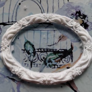1/12 Scale Dollhouse Large Decorative Oval Ceiling Rose Decor