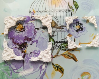 1/12 Scale Handcrafted Dollhouse Ceiling Corners, 2 Sizes, Set of 4