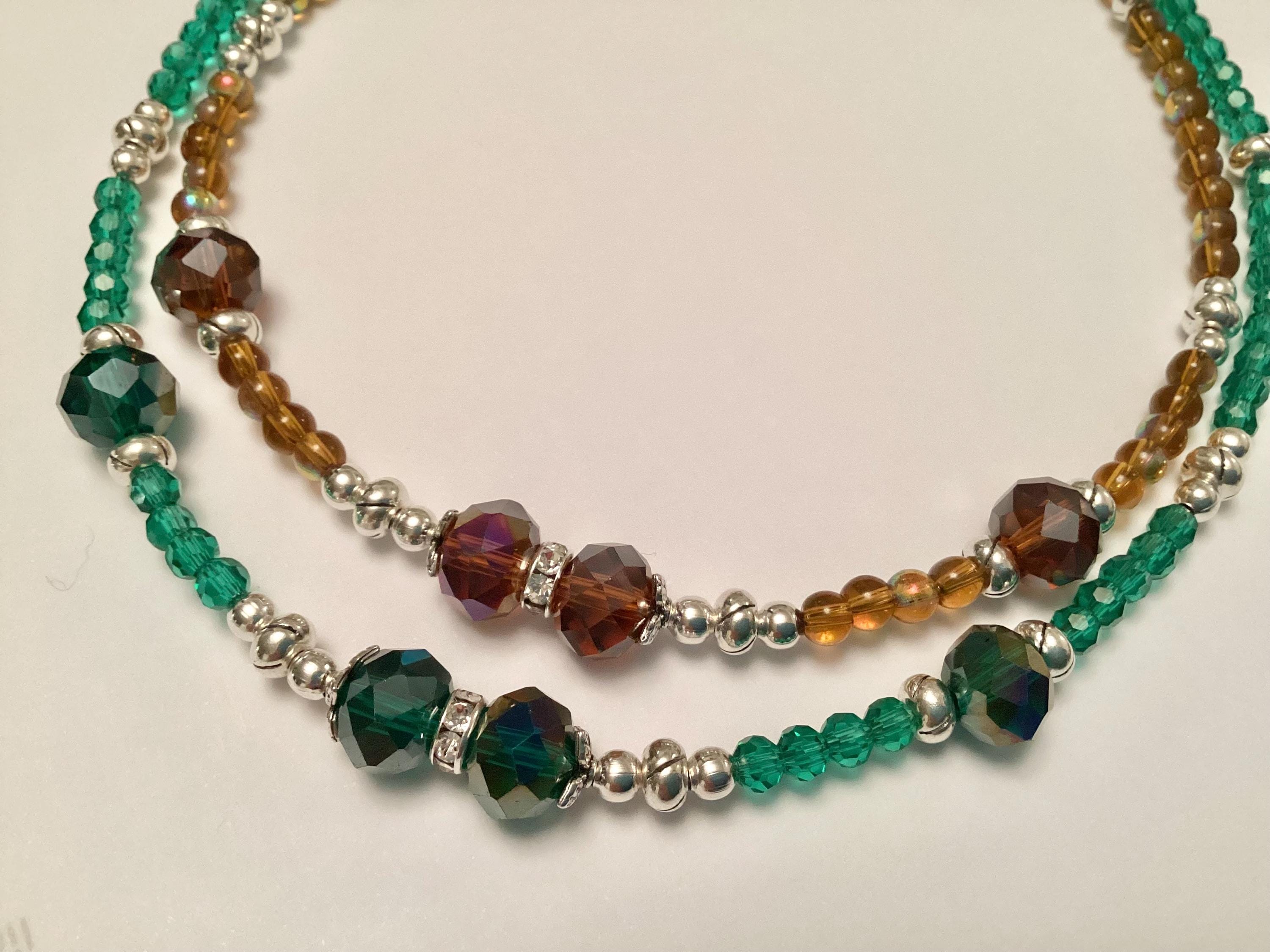 Crystal Glass Choker Necklace Many Colours Sparkly Statement 