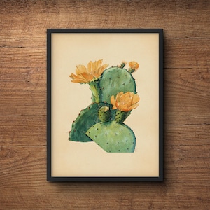 Kaktus Poster, Kaktus Druck, Großer Kaktus Druck, Kaktus Wandkunst, Kaktus Kunst, Botanische Kunst, Kaktus Kunst, Wandkunst