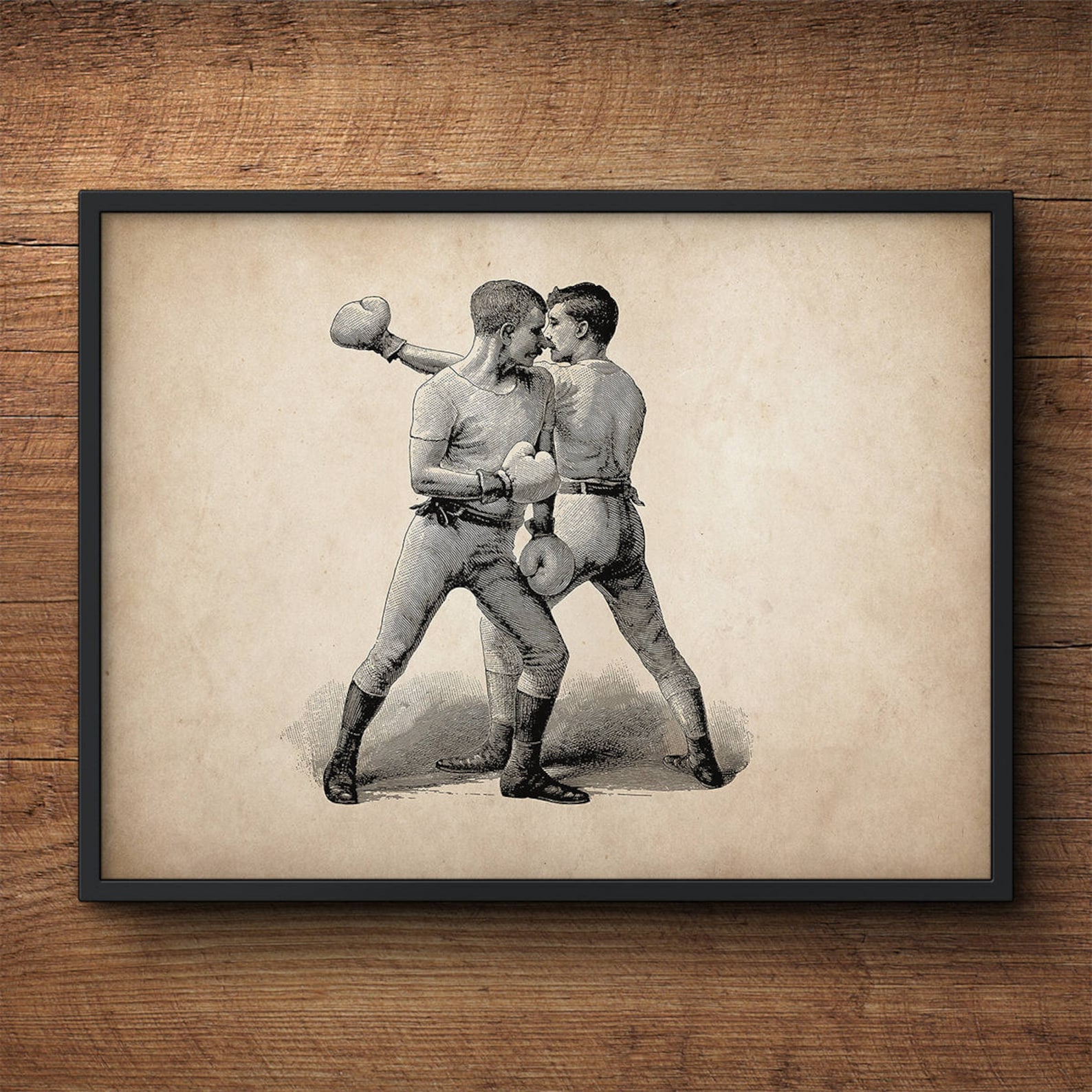 Boxing Print Boxing Wall Art Boxing Print Vintage Boxing Etsy