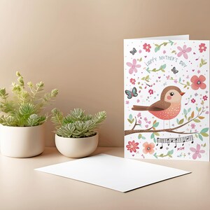 Muttertagskarte|Süße Bake Mom Karte|Lustiges birdLover Geschenk|Mama Geburtstag| Vogel Themen Muttertag|Illustration Grußkarte