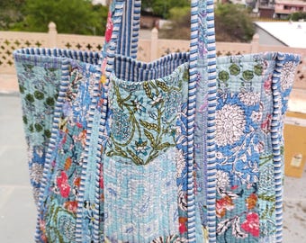 Cotton Quilted Patchwork Backpack: Colorful Indian Style Bag  display picture 2