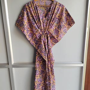 Indian Cotton kaftan, Cotton kaftan, Free size kaftan, Long Cotton kaftan, Soft Cotton Kaftan, Kaftan Dress