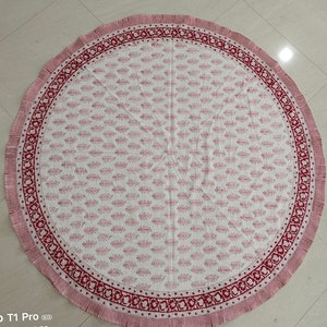 Tovaglia di Pasqua - Tovaglia stampata a blocchi indiani - Tovaglia di cotone - Copritavolo in cotone - Tovaglia oversize - Tovaglia da matrimonio