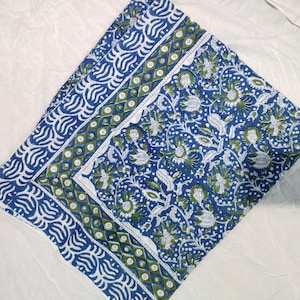 Hand Block Printed Cotton Beach Sarong: Lightweight Cover-Up
