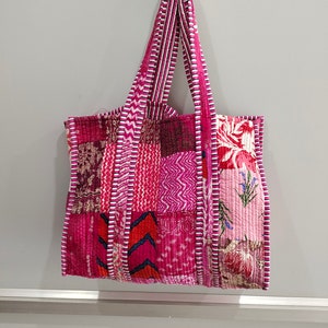 Beautiful Patchwork Print Quilting Tote Bags, Shoulder Bags, Eco friendly Sustainable Handmade Carry Bags Shopping Bag, Cotton Market Bag